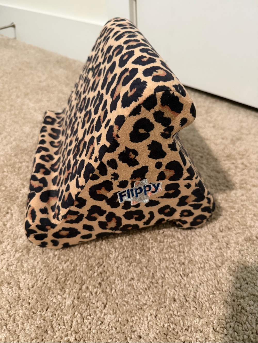 Leopard Print Tablet Stand - Tan & Black